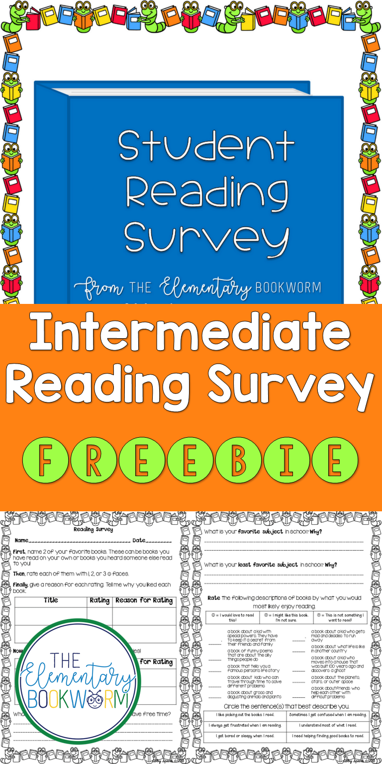 Back to School Reading Survey | Classroom Freebies | Bloglovin’